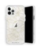 Selencia Zarya Fashion Extra Beschermende Backcover voor de iPhone 12 (Pro) - Gold Botanic