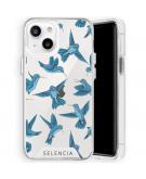 Selencia Zarya Fashion Extra Beschermende Backcover voor de iPhone 13 - Birds