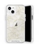 Selencia Zarya Fashion Extra Beschermende Backcover voor de iPhone 13 - Gold Botanic