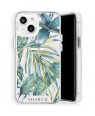 Selencia Zarya Fashion Extra Beschermende Backcover voor de iPhone 13 - Green Jungle Leaves