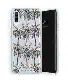 Selencia Zarya Fashion Extra Beschermende Backcover voor de Samsung Galaxy A70 - Palmtree