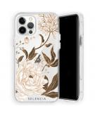 Selencia Zarya Fashion Extra Beschermende Backcover voor iPhone 12 (Pro) - Golden Flowers