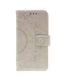 Shop4 - iPhone 11 Hoesje - Wallet Case Mandala Patroon Goud