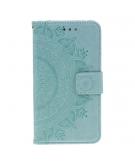 Shop4 - iPhone 11 Hoesje - Wallet Case Mandala Patroon Mint Groen