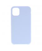 Shop4 - iPhone 11 Hoesje - Zachte Back Case Mat Licht Blauw
