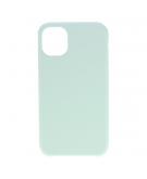 Shop4 - iPhone 11 Hoesje - Zachte Back Case Mat Licht Groen