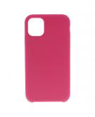 Shop4 - iPhone 11 Hoesje - Zachte Back Case Mat Roze