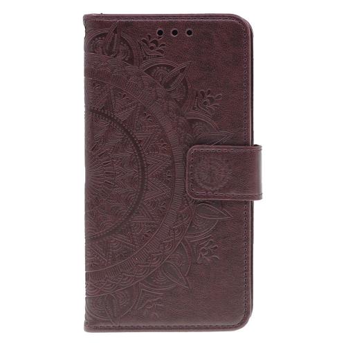 Shop4 - iPhone 11 Pro Hoesje - Wallet Case Mandala Patroon Donker Bruin