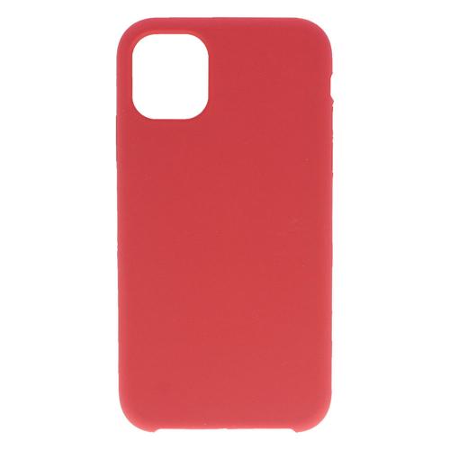 Shop4 - iPhone 11 Pro Hoesje - Zachte Back Case Mat Donker Rood