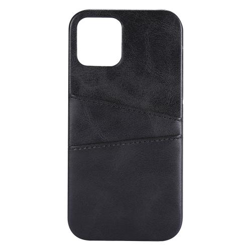 Shop4 - iPhone 12 mini Hoesje - Harde Back Case Cabello met Pasjeshouder Zwart
