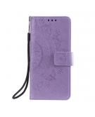 Shop4 - iPhone 12 mini Hoesje - Wallet Case Mandala Patroon Paars