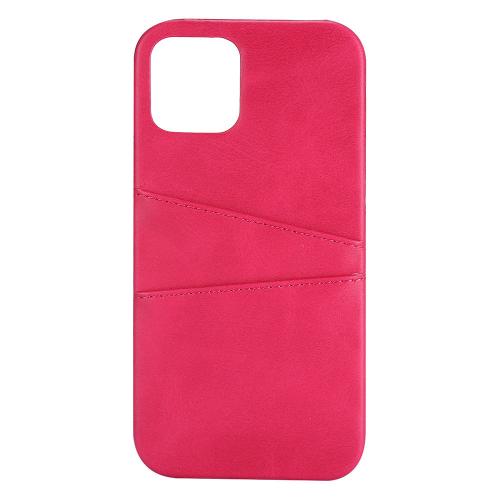 Shop4 - iPhone 12 Pro Hoesje - Harde Back Case Cabello met Pasjeshouder Roze