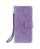 Shop4 - iPhone 12 Pro Hoesje - Wallet Case Mandala Patroon Paars