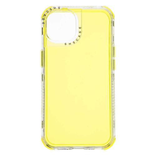Shop4 - iPhone 13 Hoesje - Harde Back Case 2-in-1 Fluor Geel