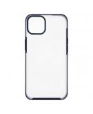 Shop4 - iPhone 13 Hoesje - Harde Back Case Mat Transparant Blauw