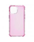 Shop4 - iPhone 13 mini Hoesje - Harde Back Case 2-in-1 Fluor Roze