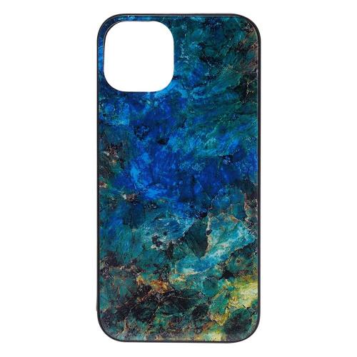 Shop4 - iPhone 13 mini Hoesje - Harde Back Case Marmer Kleurrijk