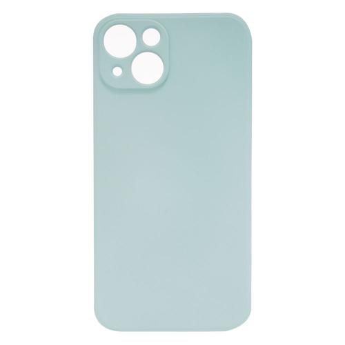 Shop4 - iPhone 13 mini Hoesje - Zachte Back Case Mat Mint Groen