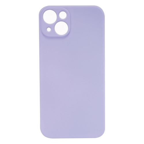 Shop4 - iPhone 13 mini Hoesje - Zachte Back Case Mat Paars