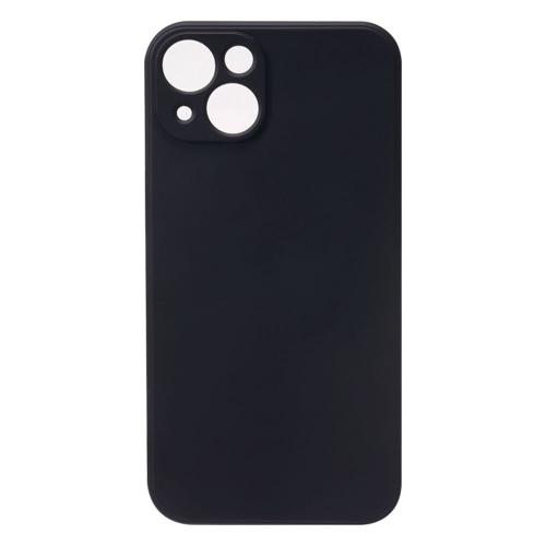 Shop4 - iPhone 13 mini Hoesje - Zachte Back Case Mat Zwart