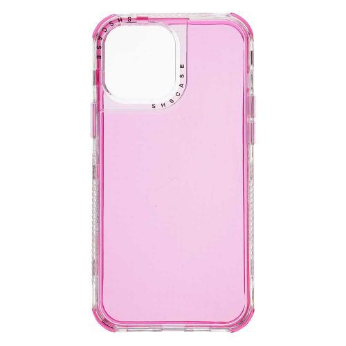 Shop4 - iPhone 13 Pro Hoesje - Harde Back Case 2-in-1 Fluor Roze