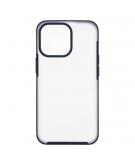 Shop4 - iPhone 13 Pro Hoesje - Harde Back Case Mat Transparant Blauw