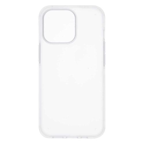 Shop4 - iPhone 13 Pro Hoesje - Harde Back Case Mat Transparant Zilver