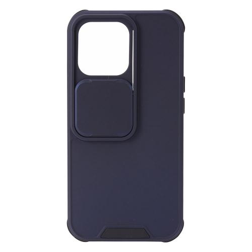 Shop4 - iPhone 13 Pro Hoesje - Harde Back Case Privacy Blauw