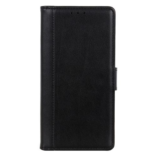 Shop4 - iPhone 13 Pro Hoesje - Wallet Case Grain Zwart