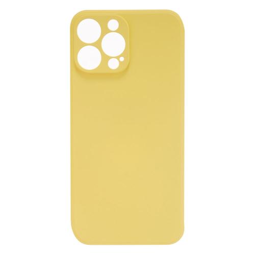 Shop4 - iPhone 13 Pro Hoesje - Zachte Back Case Mat Geel