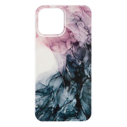 Shop4 - iPhone 13 Pro Hoesje - Zachte Back Case Waterverf Donker Groen