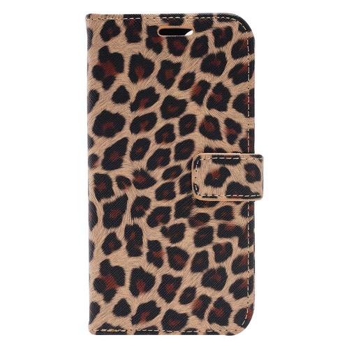 Shop4 - iPhone 13 Pro Max Hoesje - Wallet Case Luipaard
