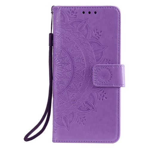Shop4 - iPhone 13 Pro Max Hoesje - Wallet Case Mandala Patroon Paars