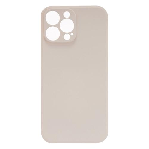 Shop4 - iPhone 13 Pro Max Hoesje - Zachte Back Case Mat Beige
