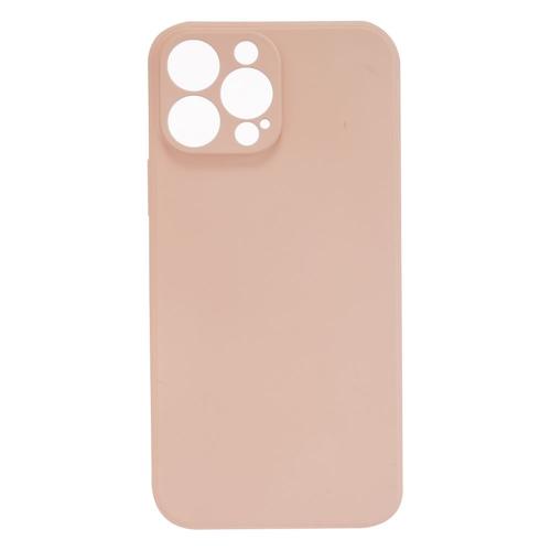Shop4 - iPhone 13 Pro Max Hoesje - Zachte Back Case Mat Licht Roze