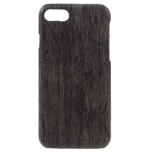 Shop4 - iPhone SE (2020) Hoesje - Harde Back Case Houtprint Bruin