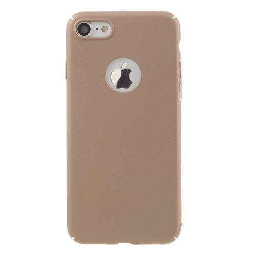 Shop4 - iPhone SE (2020) Hoesje - Harde Back Case Logo Roze Goud