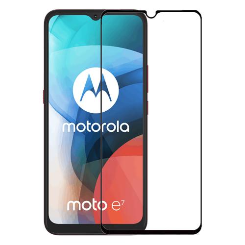 Shop4 - Motorola Moto E7 Glazen Screenprotector - Edge-To-Edge Gehard Glas Transparant