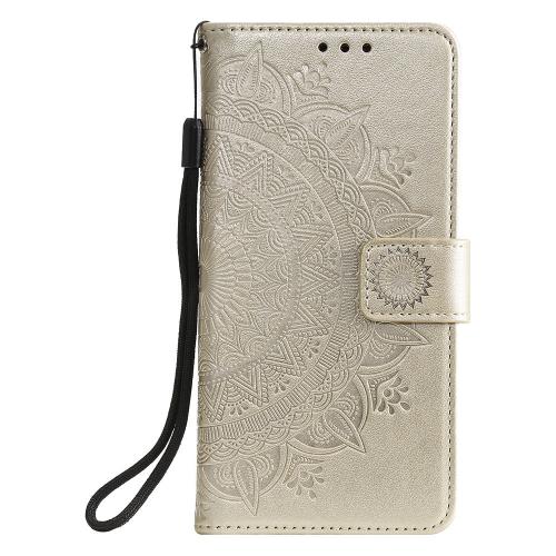 Shop4 - Samsung Galaxy A11 Hoesje - Wallet Case Mandala Patroon Goud