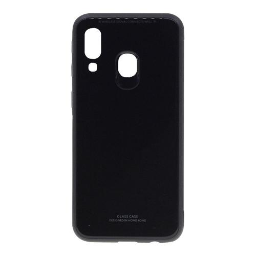 Shop4 - Samsung Galaxy A40 Hoesje - Harde Back Case Zwart