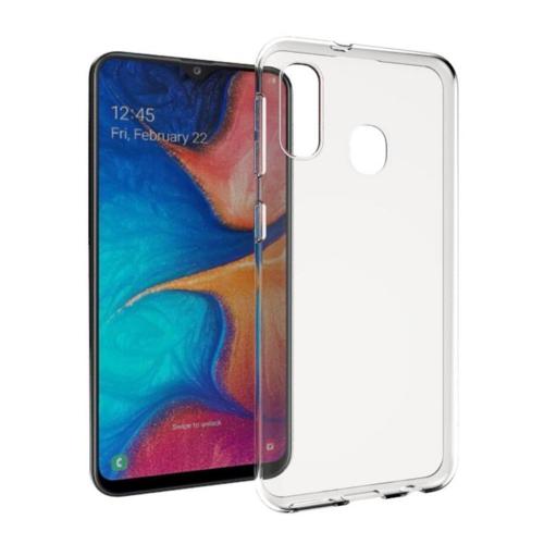 Shop4 - Samsung Galaxy A40 Hoesje - Zachte Back Case Transparant