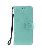 Shop4 - Samsung Galaxy A51 Hoesje - Wallet Case Mandala Patroon Mint Groen
