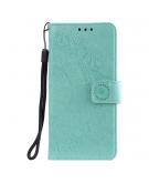 Shop4 - Samsung Galaxy A52s 5G Hoesje - Wallet Case Mandala Patroon Mint Groen