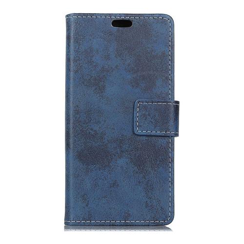 Shop4 - Samsung Galaxy A7 (2018) Hoesje - Wallet Case Vintage Donker Blauw