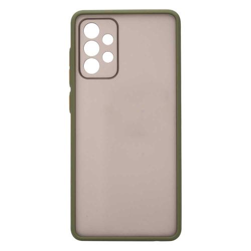 Shop4 - Samsung Galaxy A72 Hoesje - Bumper Back Case Groen