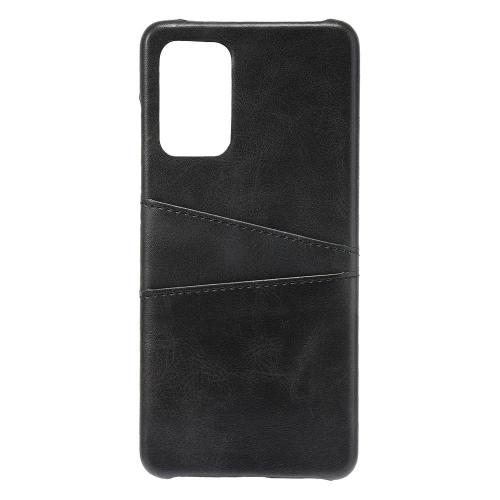 Shop4 - Samsung Galaxy A72 Hoesje - Harde Back Case Cabello met Pasjeshouder Zwart