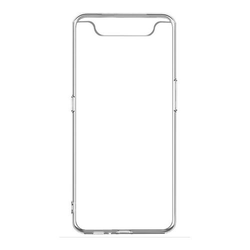 Shop4 - Samsung Galaxy A80 Hoesje - Zachte Back Case Transparant