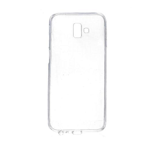 Shop4 - Samsung Galaxy J6 Plus Hoesje - Zachte Back Case Transparant