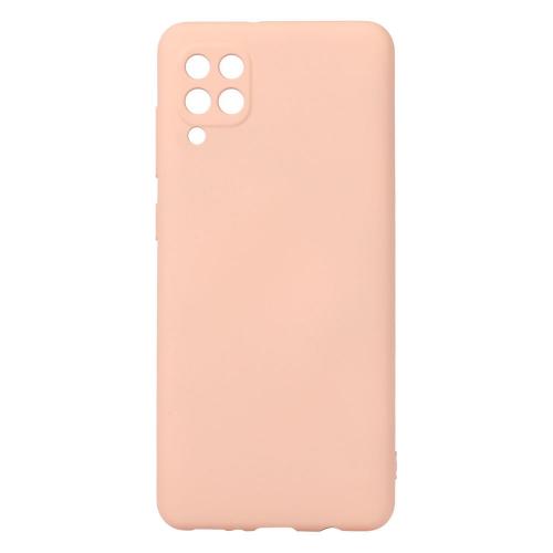 Shop4 - Samsung Galaxy M12 Hoesje - Zachte Back Case Mat Licht Roze