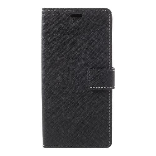 Shop4 - Samsung Galaxy Note 8 Hoesje - Wallet Case Cross Grain Zwart
